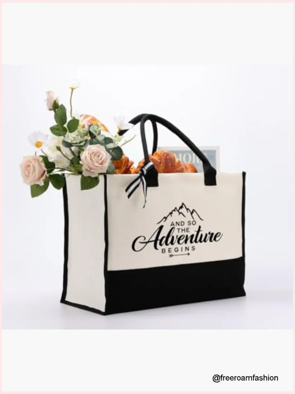 Cotton Canvas Tote Bag Inspirational Gift Reusable Grocery Shopping Bag Heavy